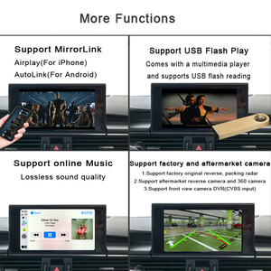 Kits sans fil Apple CarPlay Android Auto pour <span class=keywords><strong>Audi</strong></span> A1 A3 A4 Q3 Q5 2012-2018 RMC <span class=keywords><strong>MMI</strong></span> 3G compatibles avec le volant d'origine - Product Image 6