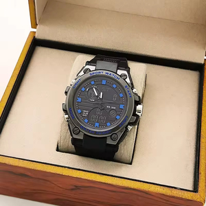 Custom logo High Quality Digital Analog Sport Mans <b>Watches</b> 50m Waterproof Plastic Silicone Digital <b>Watch</b> for Man - Product Image 1