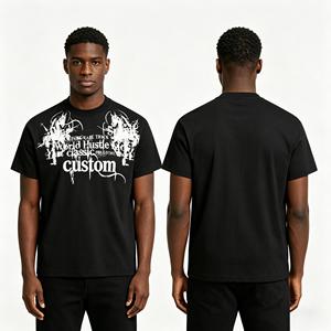 Maglietta da uomo personalizzata <span class=keywords><strong>World</strong></span> Hustle Classic Gothic con stampa di cavalli - Product Image 2