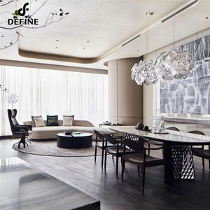 Conjunto completo de muebles de vestíbulo de hotel de lujo de diseño moderno de gama alta personalizado al por mayor a la venta - Product Image 4