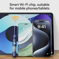Outil de nettoyage d'oreilles avec caméra numérique HD 8MP, contrôle par application WiFi, nettoyeur d'oreilles 2-en-1 en plastique, otoscope