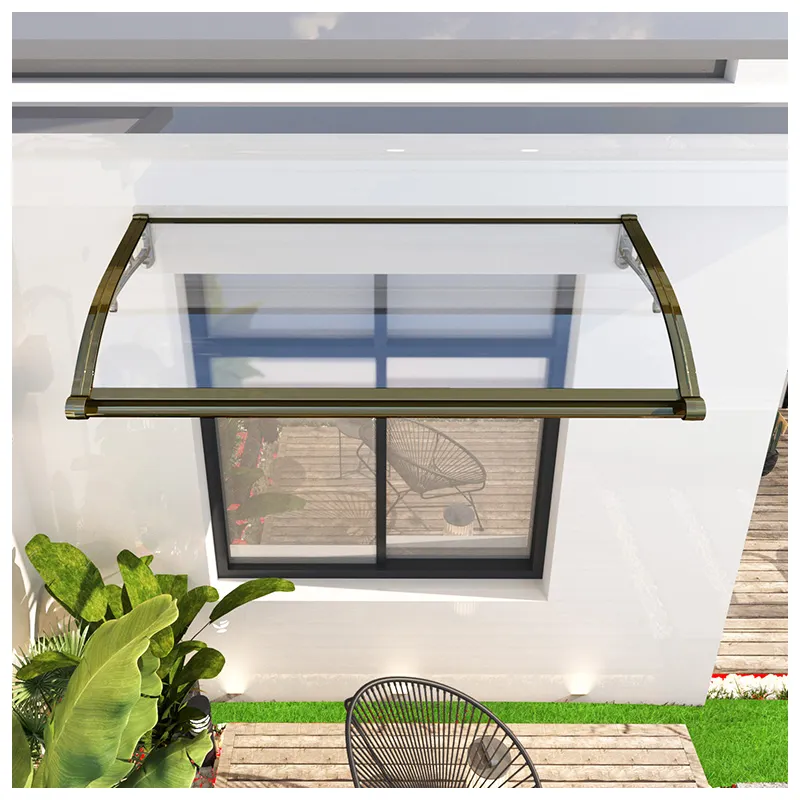 Toldo de policarbonato para ventana y puerta de plástico práctico y asequible de 60x80CM, producto al por mayor, gran oferta