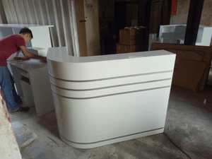 Mới tiếp tân cửa hàng truy cập thiết kế gỗ văn phòng tiếp nhận bảng trở lại tường cho Nail Salon Spa văn phòng xây dựng trung tâm hội thảo phòng tập thể dục - Product Image 6