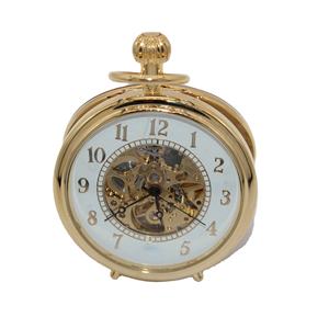 ساعة يد كلاسيكية ميكانيكية عتيقة بتصميم هيكلي أنيق مع شعارك الخاص، قرص عربي وعقارب بيضاء، ساعات جيب - Product Image 2