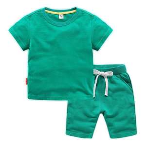 Conyson 2026 Completi Estivi in Cotone Tinta Unita per Bambini, Set Personalizzati di Magliette e Pantaloncini per Ragazzi dai 4 ai 12 Anni - Product Image 6