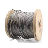 Vente directe usine – Câble de levage, d'arrimage et de remorquage en acier au carbone électrique 5mm, 10mm, 20mm, 6x12+7FC, AiSi