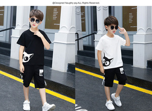 Hot Sale Wholesale New Style Children <b>Clothes</b> Clothing Sets Tshirt Logo Printing and Pants <b>Turkey</b> - Product Image 6
