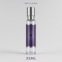 Flacon de parfum vide en gros 35 ml, atomiseur rechargeable style stylo avec capuchon doré, vaporisateur de voyage portable, emballage personnalisé aspect kraft