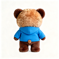 Adorable peluche panda roux nuageux, jouet en peluche doux avec capuche pour enfants, adorable peluche panda roux