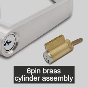 Phong Cách Hiện Đại Nhiệm Vụ Nặng Nề Thương Mại Keyed Nhập Lớp 2 An Toàn Khóa Cửa Satin Thép Đòn Bẩy Xử Lý Khóa Cho Nơi Công Cộng Cửa - Product Image 5
