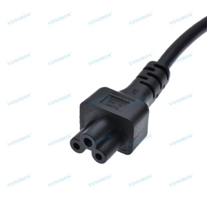 สายปลั๊กไฟ C14 ถึง C5, สายอะแดปเตอร์ IEC 320 C14 ตัวผู้ ถึง C5 ตัวเมีย, ตัวแปลงไฟ AC C5 ถึง C14 - Product Image 5