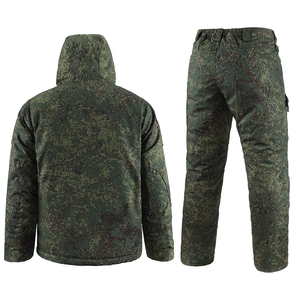 Rusia camuflaje hombres cortavientos impermeable acolchado abrigos al aire libre camping deporte chaqueta diseñador invierno táctico abrigos y pantalones conjuntos - Product Image 3