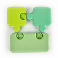 Boîte à bento modulaire 3 couleurs avec compartiments interchangeables pour la préparation de repas créatifs et les solutions de déjeuner portables