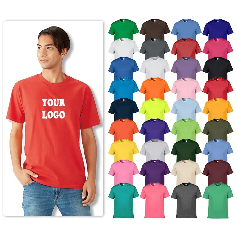 2023 Top Sale Kualitas Tinggi Katun Kustom T Shirt untuk Pria 100% Cotton T Shirt 3D Printing Pria