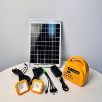 Kits d'éclairage solaire, mini station d'alimentation à batterie Lifepo4 avec ampoules audio Bluetooth, panneau solaire pour la maison et l'extérieur