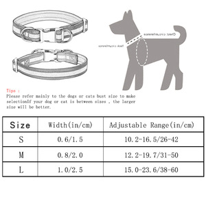 Nuevo diseñador, gran oferta, de 6 colores Collar reflectante de perro, hebilla de liberación rápida, collares de entrenamiento para mascotas para cachorros, perros pequeños, medianos y grandes - Product Image 4