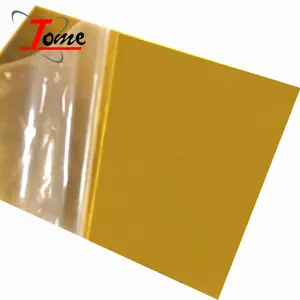 100% Virgin 3Mm Lembar Akrilik Emas/Lembar Cermin Akrilik Warna Emas Perak/Panel Akrilik Pmma