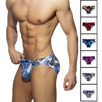 Slip de bain homme taille basse Honara, séchage rapide, extensible dans quatre directions, 180g, imprimé par transfert thermique, couleur unie, fabriqué en usine OEM