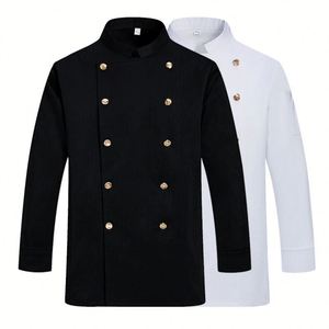 <b>Jacket</b> Work Uniform Stain-Resistant Wholesale Logo Design Kitchen Custom Men's Restaurant Workwear Chef Coat - Product Image 1
