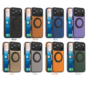 Étui rotatif à 360 degrés pour <span class=keywords><strong>iPhone</strong></span> 18 <span class=keywords><strong>Pro</strong></span> Max, coque arrière magnétique en cuir pour <span class=keywords><strong>iPhone</strong></span> 17 <span class=keywords><strong>Pro</strong></span> 16 15 <span class=keywords><strong>14</strong></span> LM048 - Product Image 2