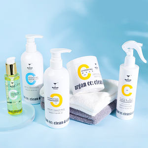 Shampoo hydratant à l'huile d'argan, au miel et aux vitamines, anti-frisottis, rafraîchissant et lissant, en coffret, marque privée d'usine - Product Image 1