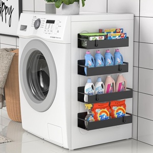Étagère magnétique puissante pour réfrigérateur, support de rangement mural en ABS pour cuisine, économiseur d'espace, porte-épices pour réfrigérateur, sans perçage - Product Image 5