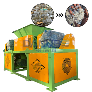 Double Shaft Scrap Engine Metal Crusher Used Car Shell Shredding <b>Machine</b> Waste Metal Shredder for Sale - Product Image 1