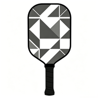 Raquette de pickleball personnalisée en fibre de verre, noyau en nid d'abeille PP 16 mm, design portable pour l'entraînement, couleur de cadre personnalisée, écologique