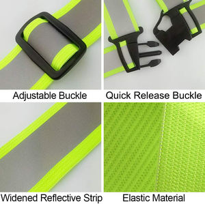 4x3 حزام مرن عالي الوضوح لركوب الدراجات في الهواء الطلق ملابس عمل للركض حزام أمان عاكس - Product Image 4