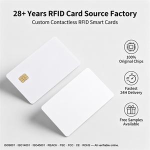 <span class=keywords><strong>Carte</strong></span> RFID vierge SLE4442 de qualité supérieure, <span class=keywords><strong>carte</strong></span> intelligente en PVC blanc, 256 octets EEPROM pour contrôle d'accès et programmes d'identification - Product Image 2