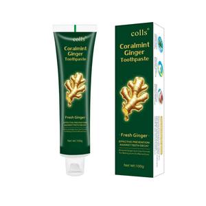 <span class=keywords><strong>Dentifrice</strong></span> COLLS Coralmint Gingembre <span class=keywords><strong>Bio</strong></span> aux Herbes Anti-Caries Sans Fluorure pour une Haleine Fraîche et des Dents <span class=keywords><strong>Sensibles</strong></span> – Vente Directe Usine - Product Image 4