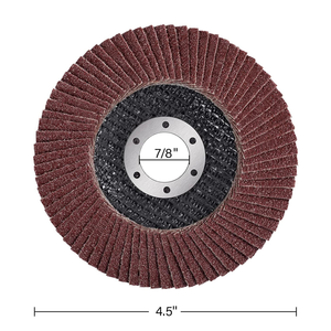 Paquete de 20 Discos de Lija de Óxido de Aluminio de 4.5x7/8" (4-1/2") Grano 60 Mediano T27 para Amoladora Angular, Marca OEM <span class=keywords><strong>SATC</strong></span>, 3 Años de Garantía - Product Image 5