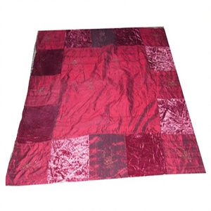 Rectangular Embroidered Eco-Friendly Indoor Outdoor Dining <b>Table</b> <b>Cover</b> Handcrafted Plain Silk Velvet Home Decor Hotel Chair - Product Image 1