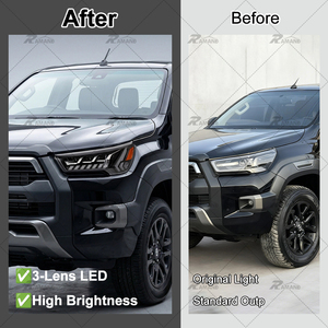 ไฟหน้า LED 3 เลนส์ ความสว่างสูง สำหรับ Hilux Revo ปี 2021-2025 แบบเสียบปลั๊กใช้งานได้ทันที ชุดไฟหน้าทดแทนโดยตรง - Product Image 6