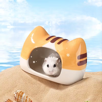 BUCATSTATE Maisonnette en céramique pour hamsters et petits animaux, abri rafraîchissant pour l'été