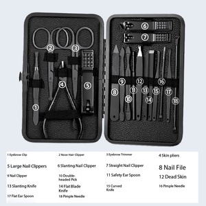 <span class=keywords><strong>Kit</strong></span> <span class=keywords><strong>Professionale</strong></span> 16 Pezzi in Acciaio Inossidabile per la Cura delle <span class=keywords><strong>Unghie</strong></span>, Set Manicure e Pedicure per Uomo e Donna con Elegante Scatola - Product Image 4