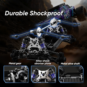 JIUSI PT14R 2.4Ghz Rc Car Rtr 1/14 Scale road Monster Truck Vehicle Model 4WD High-speed Racing Rc Toys - Product Image 3