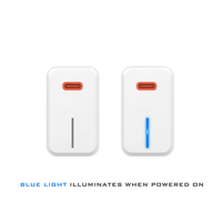 Adaptateur de voyage Singstar Super Rapide LED 25W Type C QC3.0 Sortie 5V pour téléphones mobiles et tablettes Samsung US/EU/UK