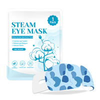 Masques oculaires chauffants personnalisés à vapeur, compresse chaude instantanée douce et jetable pour les yeux