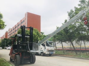 Wontonne FJ loạt Kính thiên văn JIB <span class=keywords><strong>Crane</strong></span> cho loạt các thương hiệu xe nâng - Product Image 6