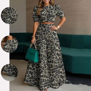 Conjunto Casual Europeo sin Cuello <span class=keywords><strong>para</strong></span> <span class=keywords><strong>Mujer</strong></span>, Pantalones Sueltos <span class=keywords><strong>y</strong></span> Cómodos con Top, Ropa Elegante <span class=keywords><strong>para</strong></span> Primavera - Product Image 1