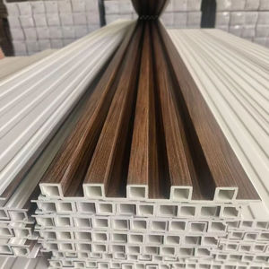Panneau Mural Décoratif Rainuré en <span class=keywords><strong>Bois</strong></span> PVC WPC pour Intérieur – Vente en Gros - Product Image 1