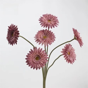 Danh Sách Mới bán buôn nhân tạo bất động cảm ứng cao su <span class=keywords><strong>Gerbera</strong></span> nhân tạo 56cm dài <span class=keywords><strong>Gerbera</strong></span> hoa cho trang trí đám cưới - Product Image 5