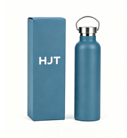Bouteille isotherme personnalisée avec logo, vente en gros, 350 ml, gobelet en acier inoxydable 304 avec poignée de transport en métal
