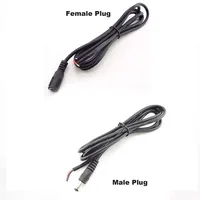 Câble d'alimentation 12V DC, Pigtail mâle, 5.5x2.1mm, avec prise, câble de 3M