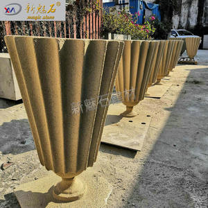 Maceta de Cemento Decorativa para Exteriores, Modelo Magic Stone Grc, Tamaño Personalizado, para Hoteles y Centros Comerciales - Product Image 1