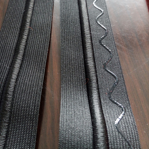 Đi Xe Đạp May <span class=keywords><strong>25Mm</strong></span> Chiều Rộng Polyester Vải Ban Nhạc Đàn Hồi Gripper Silicone Băng Cho Quần Áo - Product Image 1