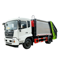 Camion à ordures compacteur Dongfeng Kinland 12CBM à benne arrière, véhicule de collecte des déchets et de compactage sanitaire