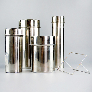 Cubo de esterilización de acero inoxidable para uso en laboratorio con soporte - Product Image 5