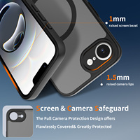Pour iPhone 16e Cas Caméra Protection Translucide Mat Antichoc Magnétique Charge Téléphone Cas pour iPhone 16e 16 Pro Max Plus